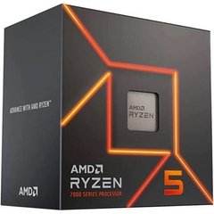 AMD Центральний процесор Ryzen 5 7500F 6C/12T 3.7/5.0GHz Boost 32Mb AM5 65W Wraith Stealth cooler MPK 100-100000597MPK фото
