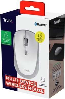 Trust Миша Trust Yvi+ Compact Multi-Device, WL/BT/USB-A, білий 25454_TRUST фото