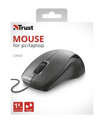 Мышь Trust Carve USB Black 23733_TRUST фото