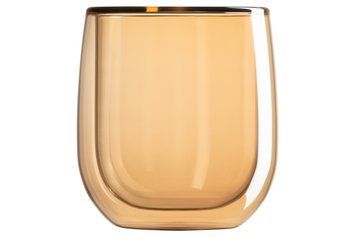 ARDESTO Набор чашек Golden Moon с двойными стенками, 250 мл, H 9,5 см, 2 шт, боросиликатное стекло AR2625GG фото
