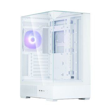 Zalman PC case P40 Prism без БЖ, 2xUSB3.0, 1xUSBType-C, 1x120мм ARGB, VGA 420мм, LCS ready, TG 3x Panels, ATX, білий P40PRISMWHITE фото