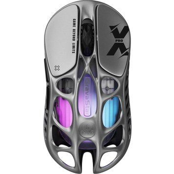 GravaStar Мышь Mercury X Pro, 8K, BT/WL/USB-A, RGB, серый GSXPRO_GRY фото