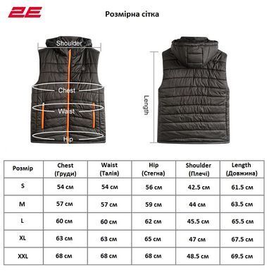 Жилет с подогревом 2E Heat Power Plus Black с капюшоном размер M 2E-HVHPPM-BK фото