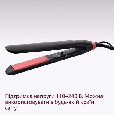Philips Випрямляч Series 3000, темп.режимів-6, 160-230С, кераміка, чорний BHS376/00 фото