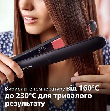 Philips Випрямляч Series 3000, темп.режимів-6, 160-230С, кераміка, чорний BHS376/00 фото