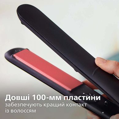 Philips Випрямляч Series 3000, темп.режимів-6, 160-230С, кераміка, чорний BHS376/00 фото
