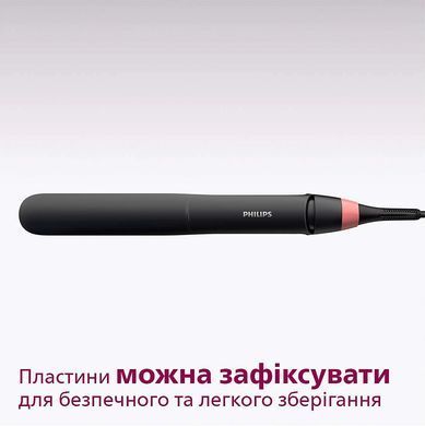 Philips Випрямляч Series 3000, темп.режимів-6, 160-230С, кераміка, чорний BHS376/00 фото