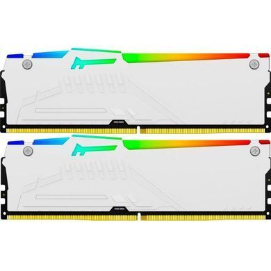 Kingston Память ПК DDR5 32GB KIT (16GBx2) 5600 FURY Beast RGB EXPO Белый KF556C36BWEAK2-32 фото