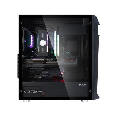 Zalman Корпус Z1 Plus, без БЖ, 2xUSB3.0, 1xUSB2.0, 3x120mm Black fans, TG Side Panel, ATX, Black Z1PLUS фото