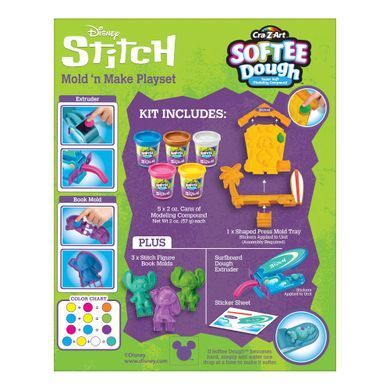 Cra-Z-Art Cra-Z-Art Modelling dough with Stitch Figure, Set 11pcs 36863CRA фото