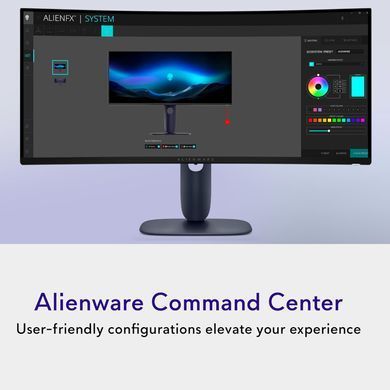 Dell Монітор 34" AW3425DW 2xHDMI, DP, USB, QD-OLED, 3440x1440, 21:9, 240Hz, 0.03ms, DCI-P3 99.3%, CURVED, G-SYNC, FreeSync, AdaptiveSync, HAS, HDR TrueBlack 400 210-BRTW фото