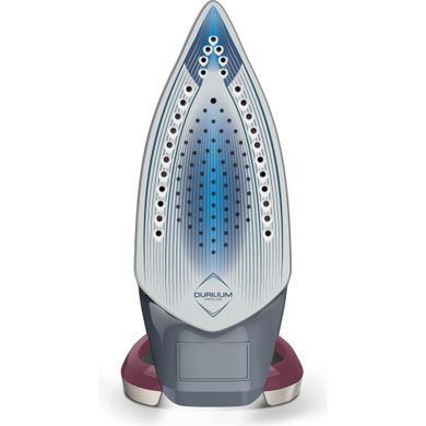 Праска Tefal Ultragliss Plus, 2800Вт, 270мл, паровий удар -260гр, постійна пара - 50гр, керам. підошва, бордово-сірий FV6840E0 фото