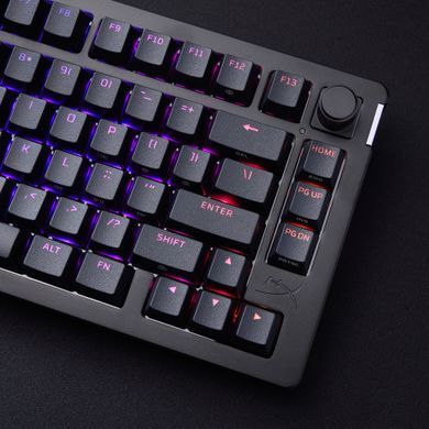 HyperX Клавіатура механічна Alloy Rise 75key, Red, USB-A, EN/UA, RGB, чорний 7G7A4AA фото