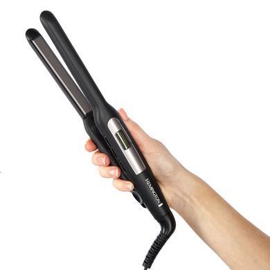 Remington Випрямляч PRO-Ceramic Extra Slim, темп.режимов-9, 150-230С, чохол, дісплей, кераміка, чорний S5515 фото