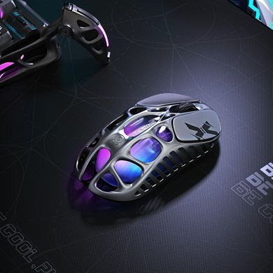 GravaStar Мышь Mercury X Pro, 8K, BT/WL/USB-A, RGB, серый GSXPRO_GRY фото