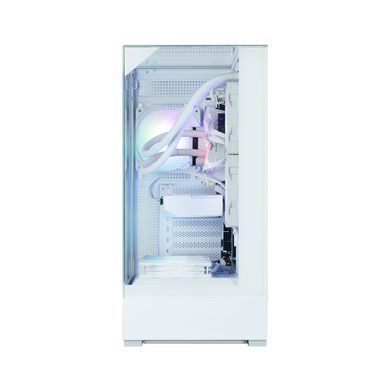 Zalman PC case P40 Prism без БЖ, 2xUSB3.0, 1xUSBType-C, 1x120мм ARGB, VGA 420мм, LCS ready, TG 3x Panels, ATX, білий P40PRISMWHITE фото