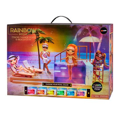Игровой набор для кукол RAINBOW HIGH серии "Pacific Coast" - ВЕЧЕРИНКА У БАССЕЙНА (свет) 578475 фото