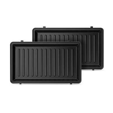 Philips Мультимейкер Series 5000 750Вт, антипригарне покриття, 3 пластини, корпус-пластик, чорно-сріблястий HD2350/80 фото