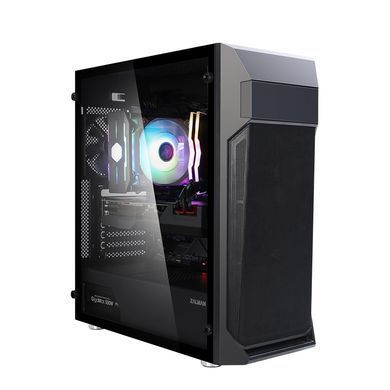 Zalman Корпус Z1 Plus, без БЖ, 2xUSB3.0, 1xUSB2.0, 3x120mm Black fans, TG Side Panel, ATX, Black Z1PLUS фото