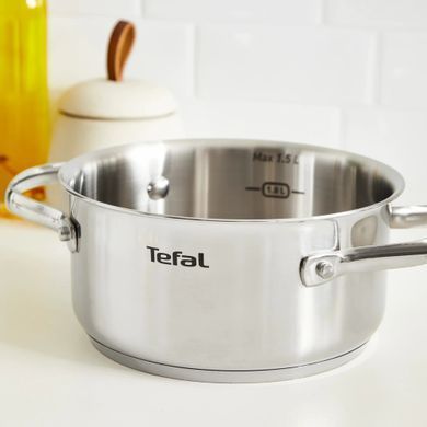 Tefal Каструля Tefal Minis, з кришкою,1.5 л, нержавіюча сталь, скло H8744255 фото