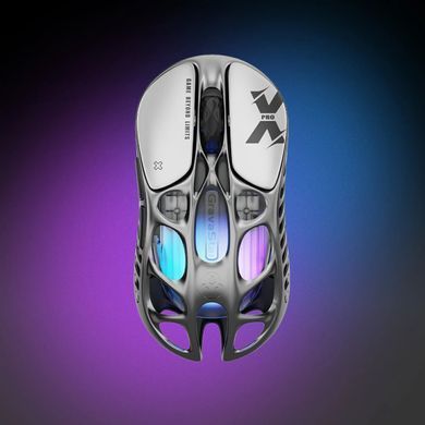 GravaStar Мышь Mercury X Pro, 8K, BT/WL/USB-A, RGB, серый GSXPRO_GRY фото