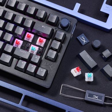 HyperX Клавіатура механічна Alloy Rise 75key, Red, USB-A, EN/UA, RGB, чорний 7G7A4AA фото