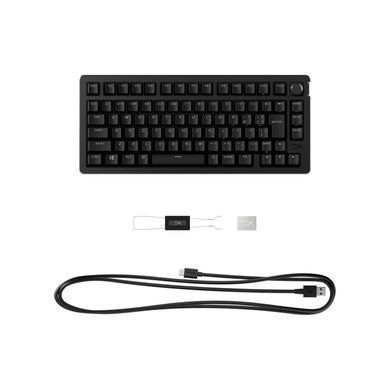 HyperX Клавіатура механічна Alloy Rise 75key, Red, USB-A, EN/UA, RGB, чорний 7G7A4AA фото