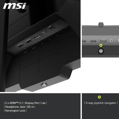 MSI Монітор MSI 27" MAG 274QPF X30MV 2xHDMI, DP, Audio, miniLED, 2560x1440, 300Hz, 0.5ms, DCI-P3 97%, AdaptiveSync, Pivot, HDR1000 9S6-3CF09H-001 фото