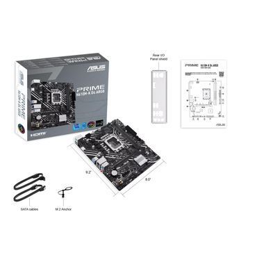 ASUS Материнcька плата PRIME H610M-K D4 ARGB s1700 H610 2xDDR4 M.2 HDMI D-Sub mATX ARGB 90MB1HN0-M0EAY0 фото