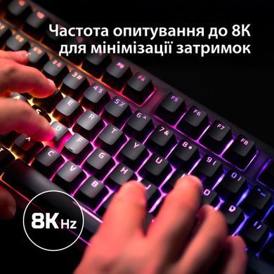 HyperX Клавіатура механічна HyperX Alloy Origins 2 65key, Red, USB-A, Hot-Swap, EN/UA, RGB, чорний B4QS3AA фото
