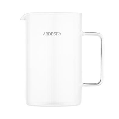 ARDESTO Френч-прес Midori, 800мл, боросилікатне скло, нержавіюча сталь, бамбук, прозорий