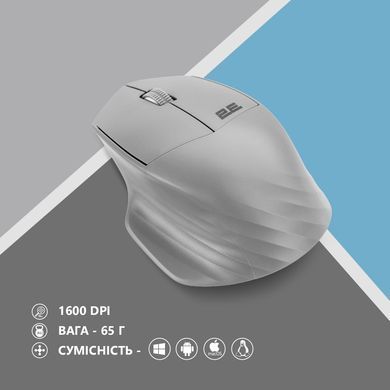 Мышь 2E MF280 Silent WL BT Gray 2E-MF280WGR фото