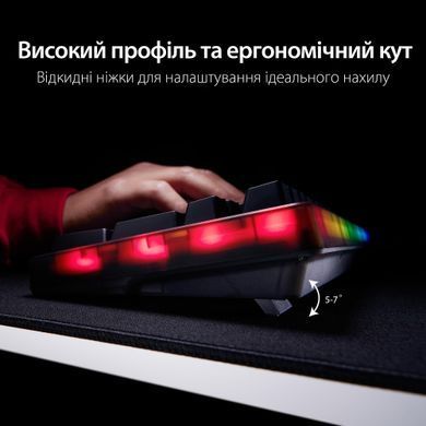 HyperX Клавіатура механічна HyperX Alloy Origins 2 65key, Red, USB-A, Hot-Swap, EN/UA, RGB, чорний B4QS3AA фото