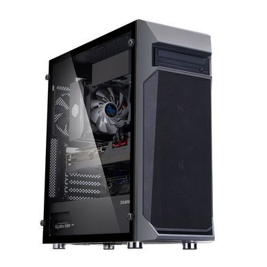 Zalman Корпус Z1 Plus, без БЖ, 2xUSB3.0, 1xUSB2.0, 3x120mm Black fans, TG Side Panel, ATX, Black Z1PLUS фото