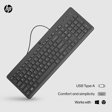 Клавіатура HP 150 USB UA Black 664R5AA фото