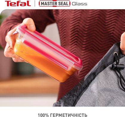 Tefal Набір контейнерів Master Seal, 3шт, жаростійке скло, прозорий N1050910 фото