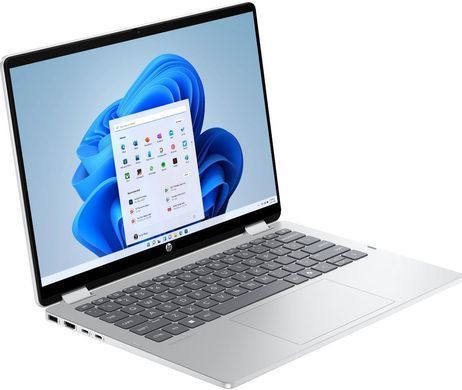 HP Ноутбук HP OmniBook 5 Flip x360 14" 2K IPS Touch, Intel 3-100U, 8GB, F512GB, UMA, DOS, сріблястий BV6A1EA фото