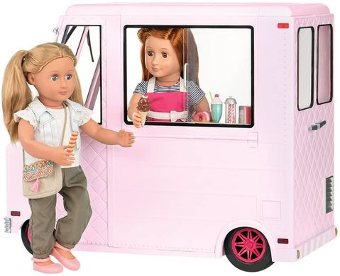 Транспорт для ляльок Our Generation Фургон з морозивом та аксесуарами, рожевий BD37363Z фото