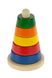 Пірамідка дерев'яна nic різнобарвна 1 - магазин Coolbaba Toys