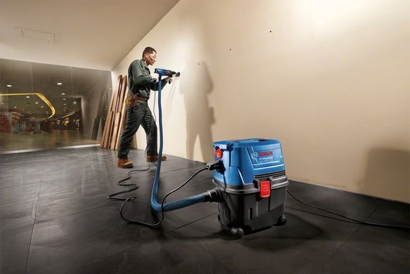 Bosch Пылесос профессиональный GAS 15 PS, 1100Вт, 220мБар, контейнер 15л, 8кг 0.601.9E5.100 фото