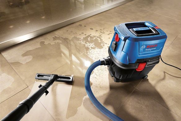 Bosch Пылесос профессиональный GAS 15 PS, 1100Вт, 220мБар, контейнер 15л, 8кг 0.601.9E5.100 фото