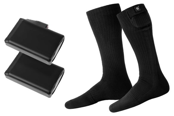 Шкарпетки з підігрівом 2E Race Plus Black високі, розмір XL 2E-HSRCPXL-BK фото