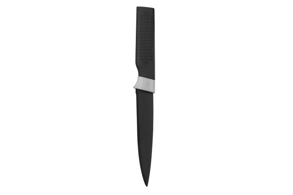 Кухонний ніж універсальний Ardesto Black Mars, 12 см, чорний, нерж. сталь, пластик AR2017SK фото