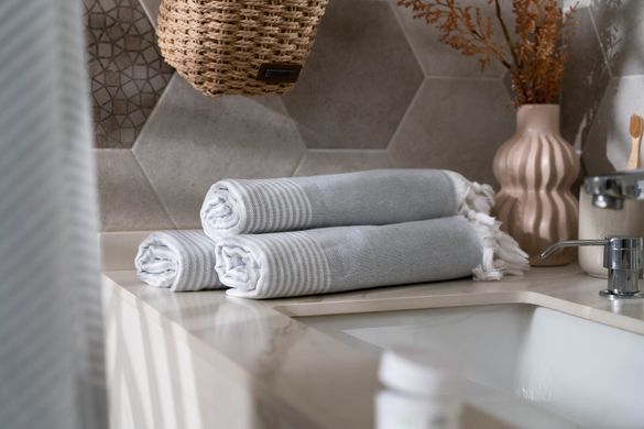 ARDESTO Полотенце SPA 90х170см, 100% хлопок, серый