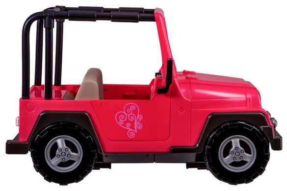 Транспорт для кукол Our Generation Розовый джип с черной рамкой BD37277Z фото