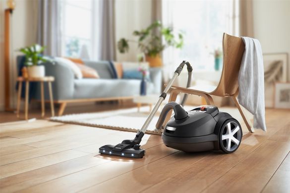 Philips Пилосос мішковий Series 8000, 900Вт, конт пил -4л, НЕРА 13, чорний XD8122/10 фото