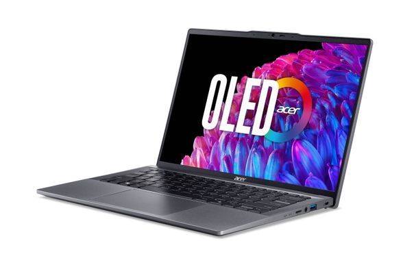 Acer Ноутбук Swift Go 14 SFG14-63 14" 2.8K OLED, AMD R7-8845HS, 32GB, F1TB, UMA, Lin, серый NX.KYLEU.005 фото