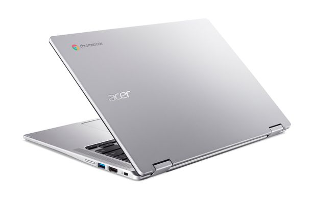Acer Ноутбук Chromebook Spin CP314-1HN 14" FHD IPS, Intel C N4500, 8GB, F128GB, UMA, ChromeOS, сріблястий NX.AZ3EU.002 фото