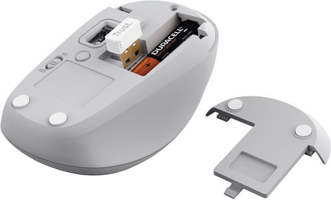 Trust Миша Trust Yvi+ Compact Multi-Device, WL/BT/USB-A, білий 25454_TRUST фото