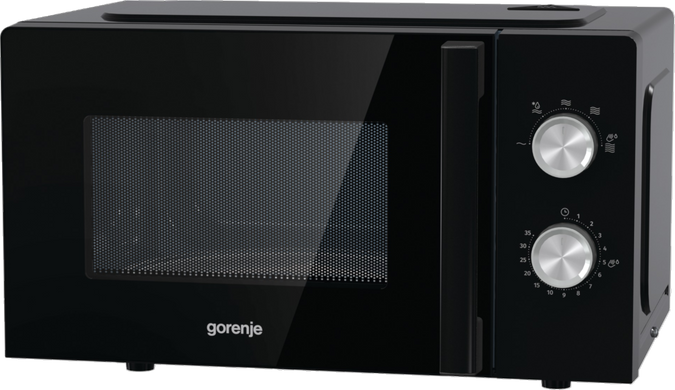 Gorenje Микроволновая печь Gorenje, 17л, мех. управл., 700Вт, черный MO17E1BH фото